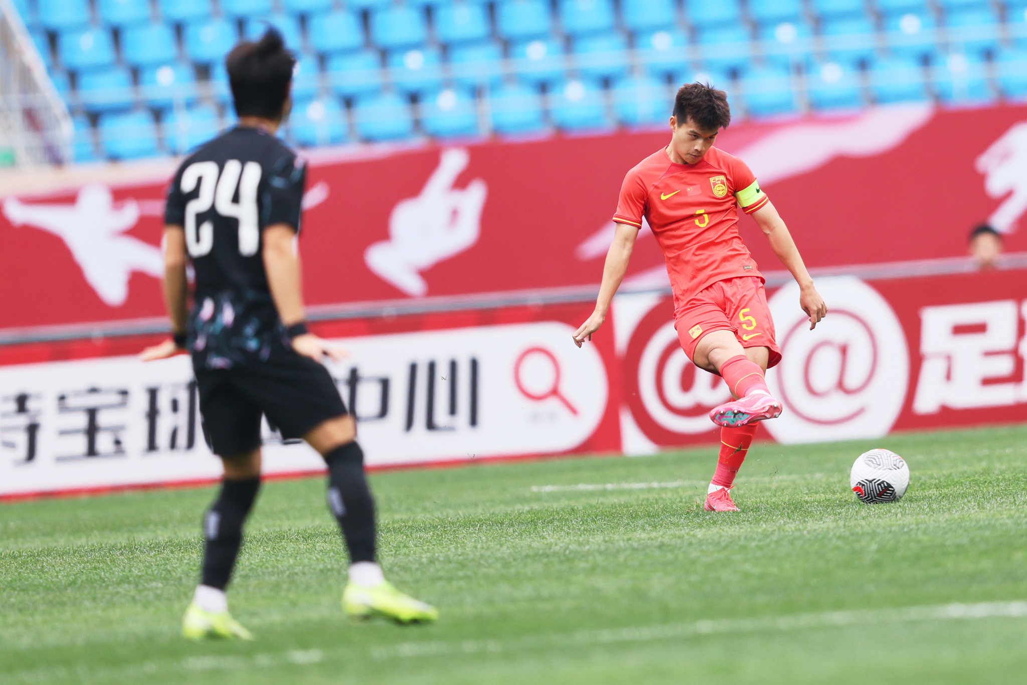 [图]国际足球邀请赛：u22国足1-0绝杀韩国u22