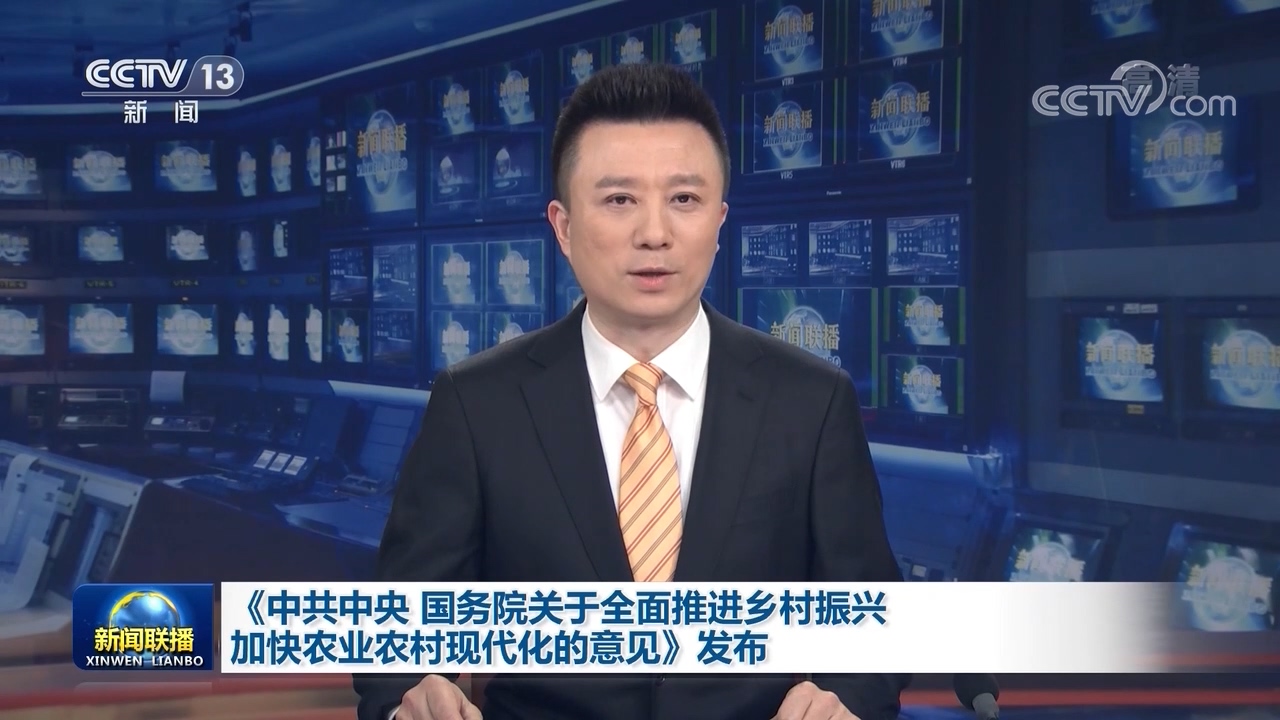 《中共中央 国务院关于全面推进乡村振兴加快农业农村现代化的意见》发布