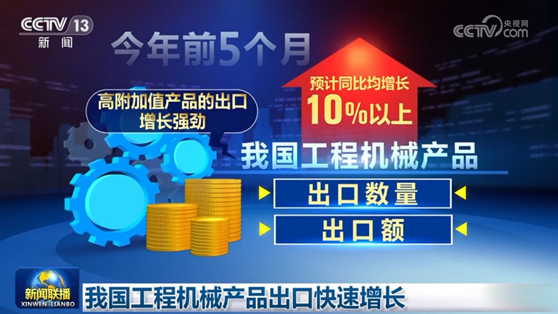我国工程机械产品出口快速增长