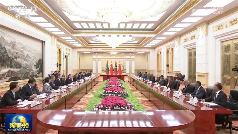 李强会见马尔代夫总统