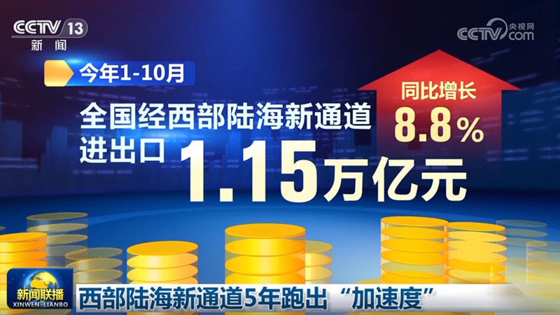 西部陆海新通道5年跑出“加速度”