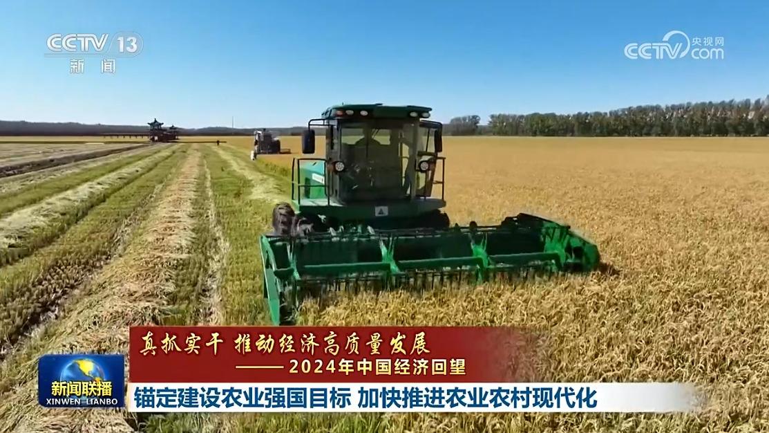 【真抓实干 推动经济高质量发展——2024年中国经济回望】锚定建设农业强国目标 加快推进农业农村现代化