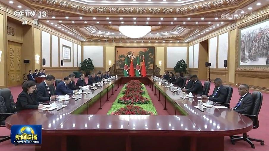 李强同多米尼克总理会谈