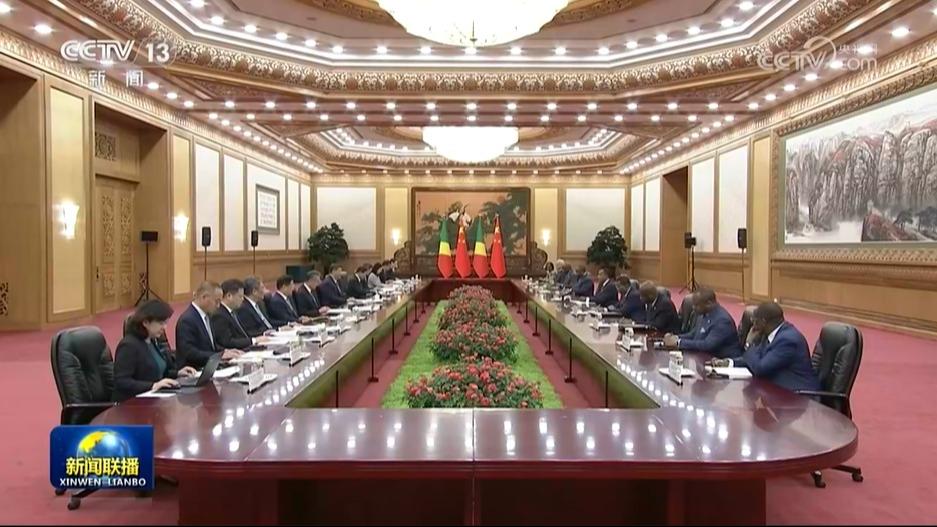 习近平同刚果（布）总统会谈