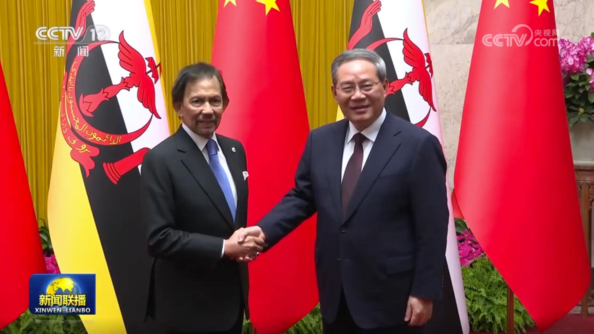 李强会见文莱苏丹