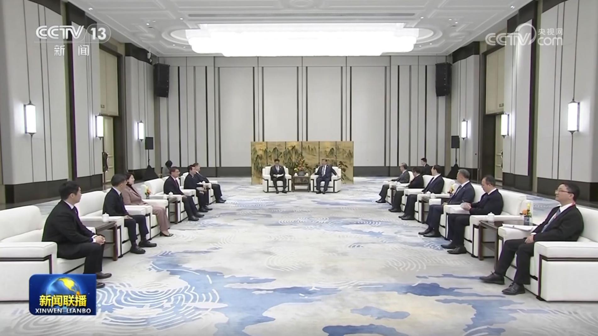 视频]习近平会见韩国国会议长