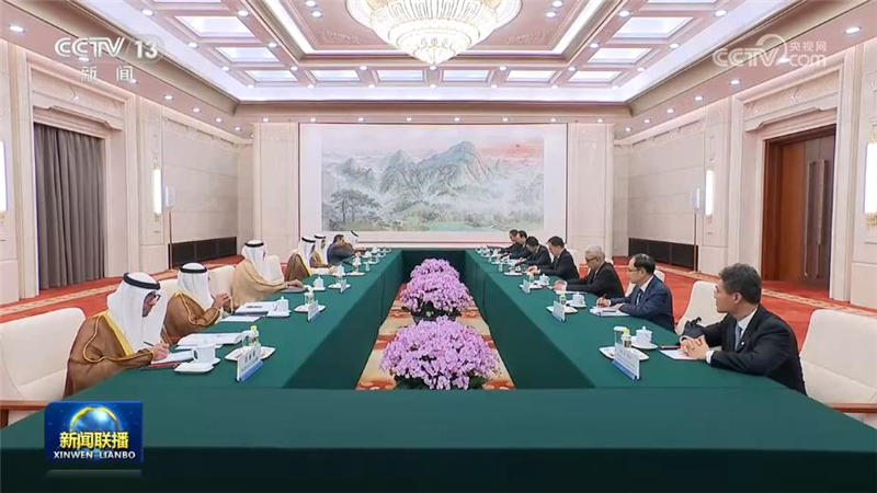 韩正会见科威特外交大臣
