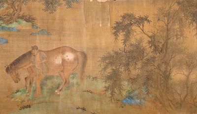 赵孟頫《花溪浴马图》析读_央博_央视网(cctv.com)