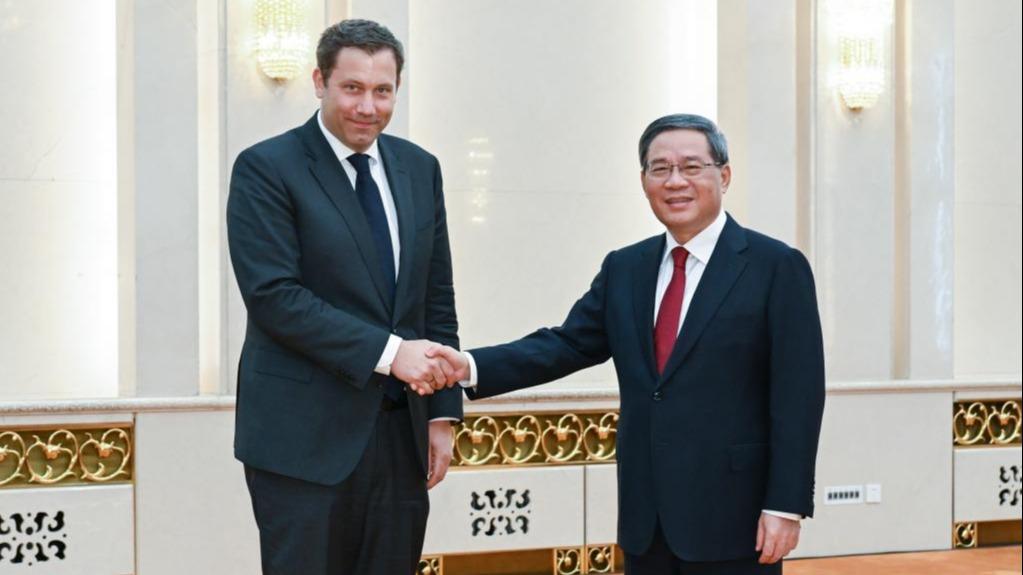Chinese premier meets with German Social Democratic Party delegation