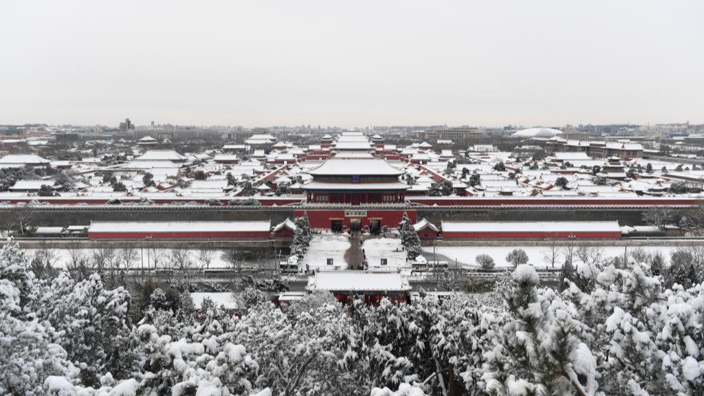 Snow scenery in Beijing