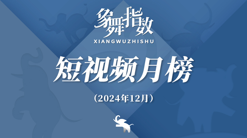 象舞指数｜短视频月榜（2024年12月）