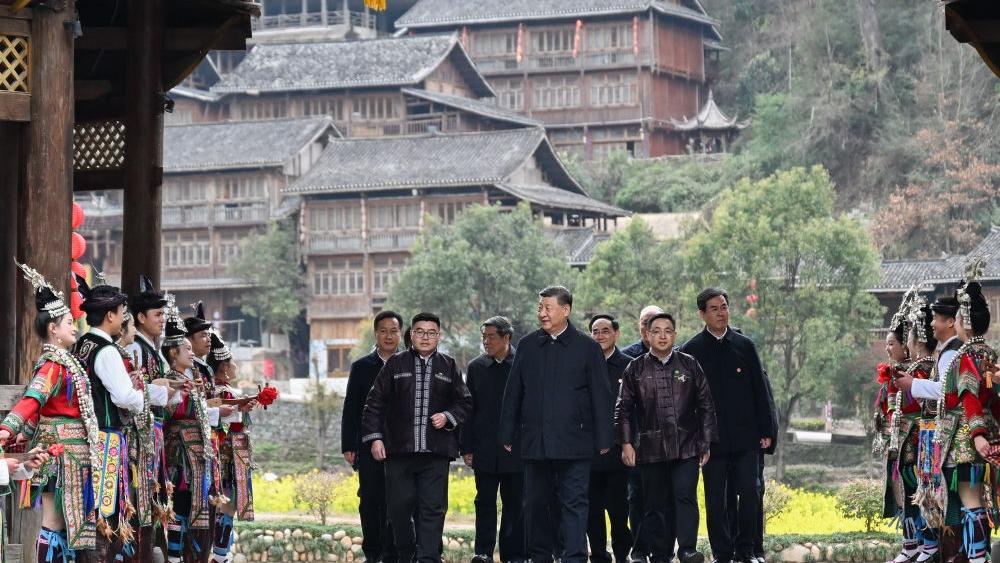 Xi inspects southwest China's Guizhou Province