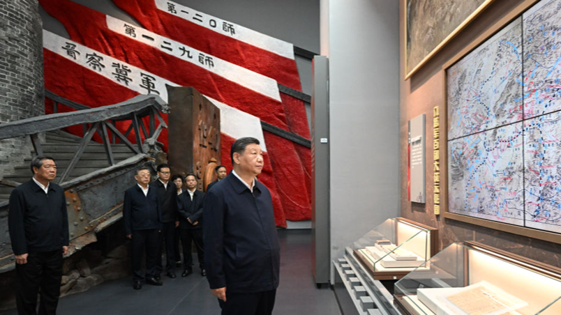 Xi pays tribute to martyrs in resistance war against Japanese aggression