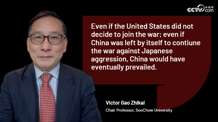 No other country had made a greater contribution than China in defeating fascism
