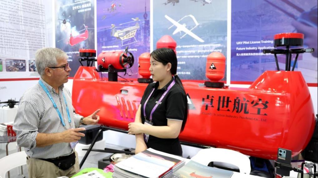 Drones at Canton Fair showcase low-altitude economy advances
