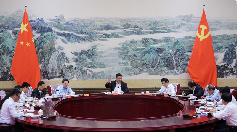 7月2日，中共中央总书记、国家主席、中央军委主席习近平在中南海同团中央新一届领导班子成员集体谈话并发表重要讲话。