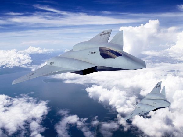 资料图片:美国波音公司的六代机设想图.(图片来源于网络)