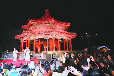 七夕之夜活动昨夜上演 颐和园点亮“鹊桥”“银河”