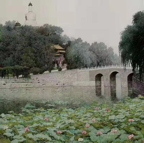 宋涤  风景 68cm×68cm