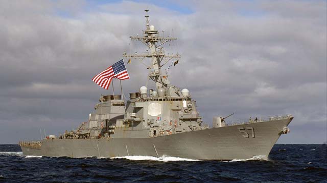 美国海军的阿利伯克级宙斯盾驱逐舰