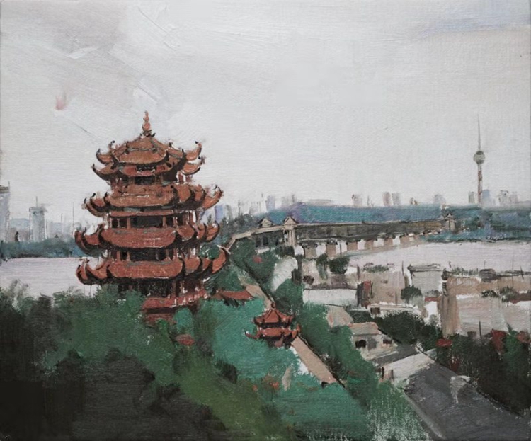 《武汉·英雄之城》王生凯   油画