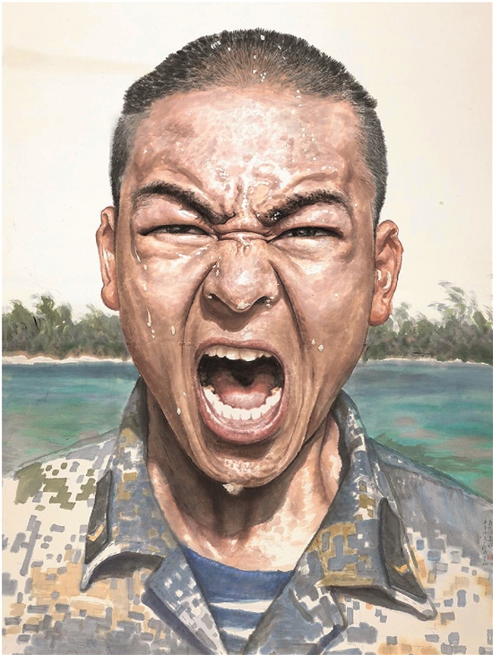 李翔 南海·南海 230×300cm 中国画 2013年