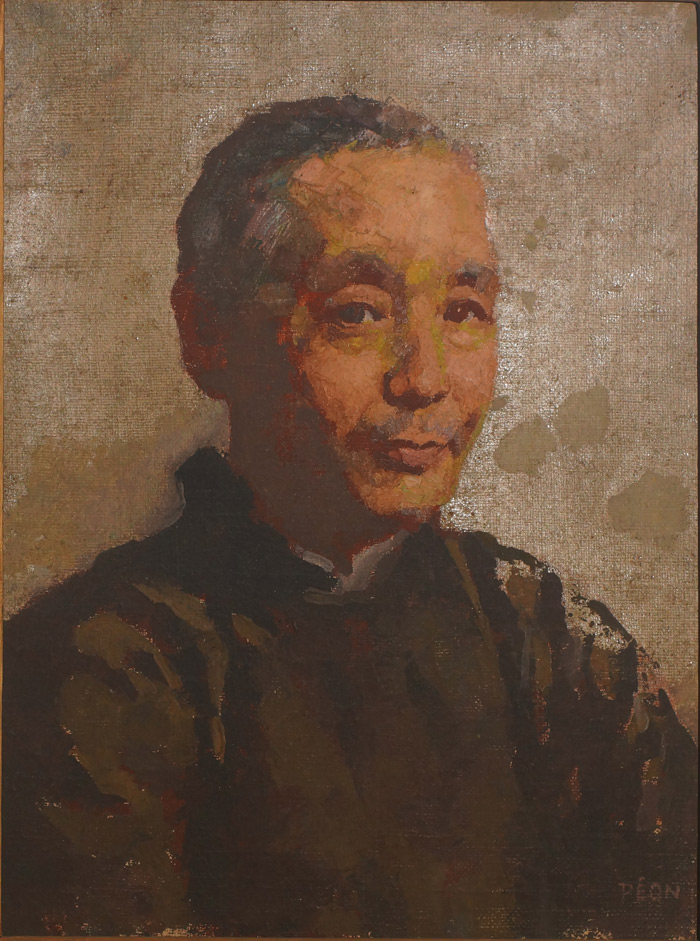 1933年5月10日，徐悲鸿在巴黎网球竞技场美术馆举办中国美术展览会时的海报
