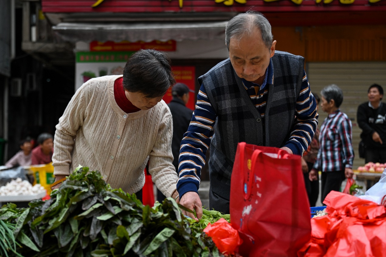 2020年11月23日，三明市广源路菜市场。
