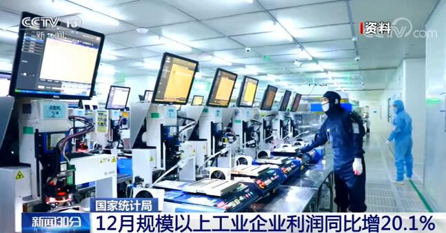 2020年规模以上工业企业利润增长4.1% 企业利润逐季回升成绩喜人