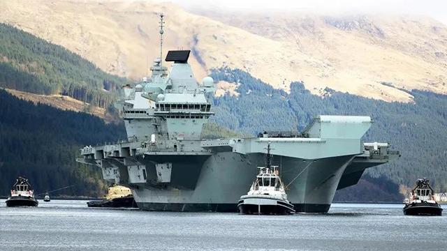 英国航母伊丽莎白女王号战斗群奔赴亚太