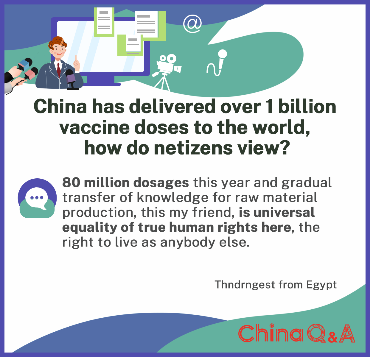 China Has Delivered More Than 1 Billion Vaccine Doses To Other Countries How Do Netizens View 英语频道 央视网 Cctv Com
