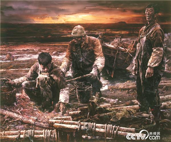 王绍波 《渔歌》 150cmX170cm  2005年 中国美术馆藏