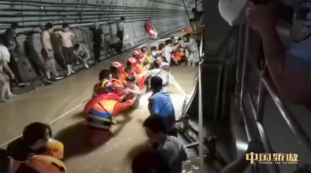  郑州地铁5号线救援现场