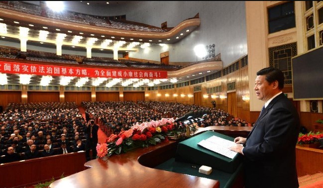 2012年12月4日，习近平总书记在首都各界纪念现行宪法公布施行30周年大会上发表重要讲话。