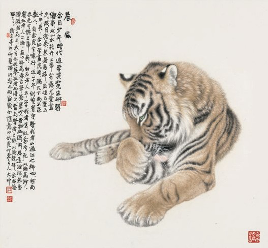 《晨风》/50&times;54.4厘米厘米/纸本设色/2011年