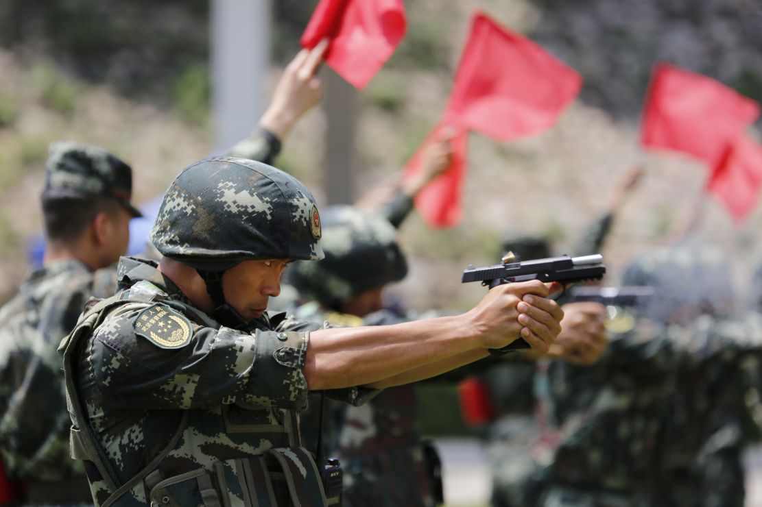 广东武警总队第二支队图片