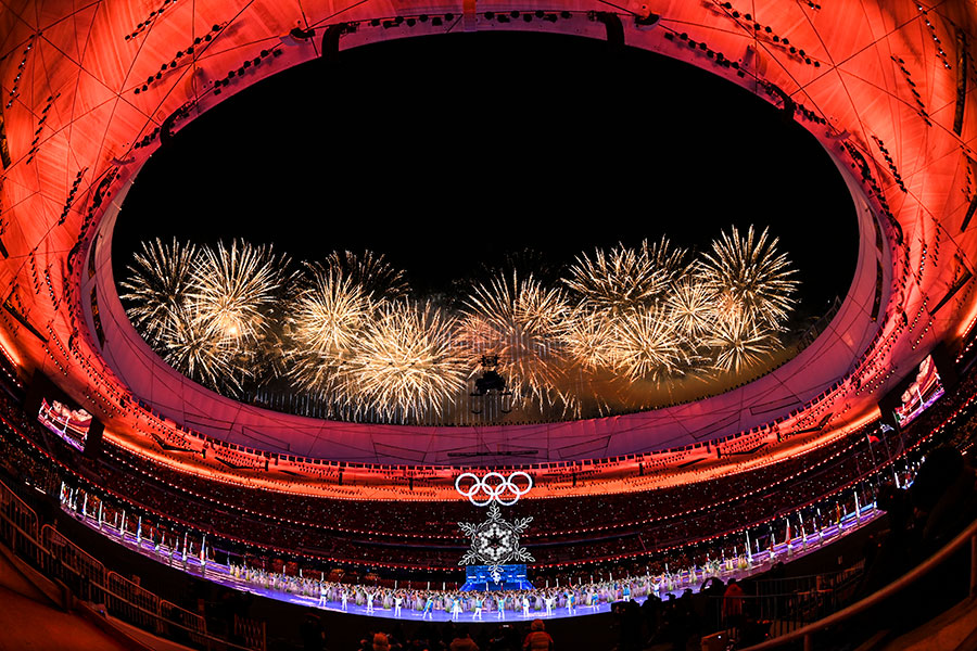 2022年2月20日晚，北京第二十四屆冬季奧林匹克運動會閉幕式在國家體育場舉行。