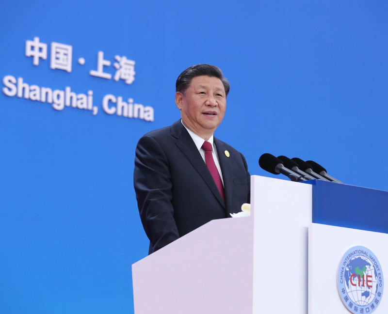2019年11月5日，第二屆中國國際進口博覽會在上海國家會展中心開幕。國家主席習近平出席開幕式并發表題為《開放合作 命運與共》的主旨演講。