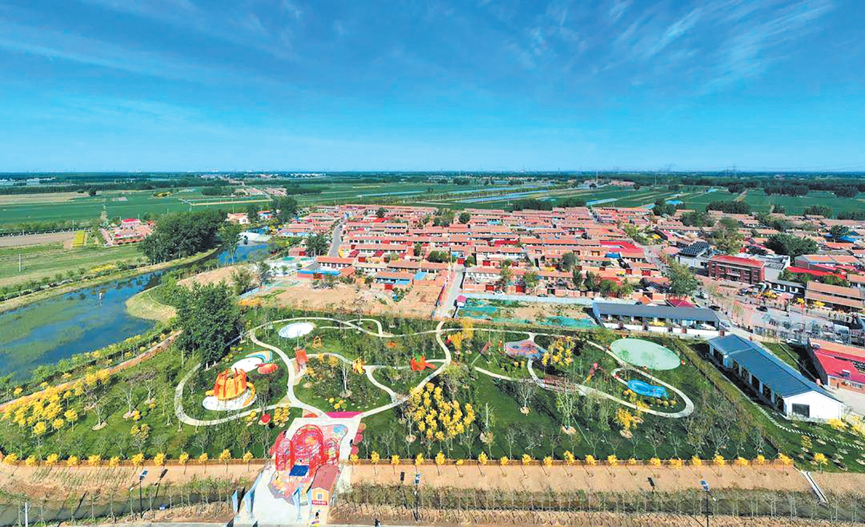 李大人庄村亲子主题乐园每年吸引众多游客前来“打卡”。
