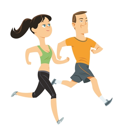 对于绝大多数健康人群来讲,在进行跑步,健步走和骑自行车等有氧运动时