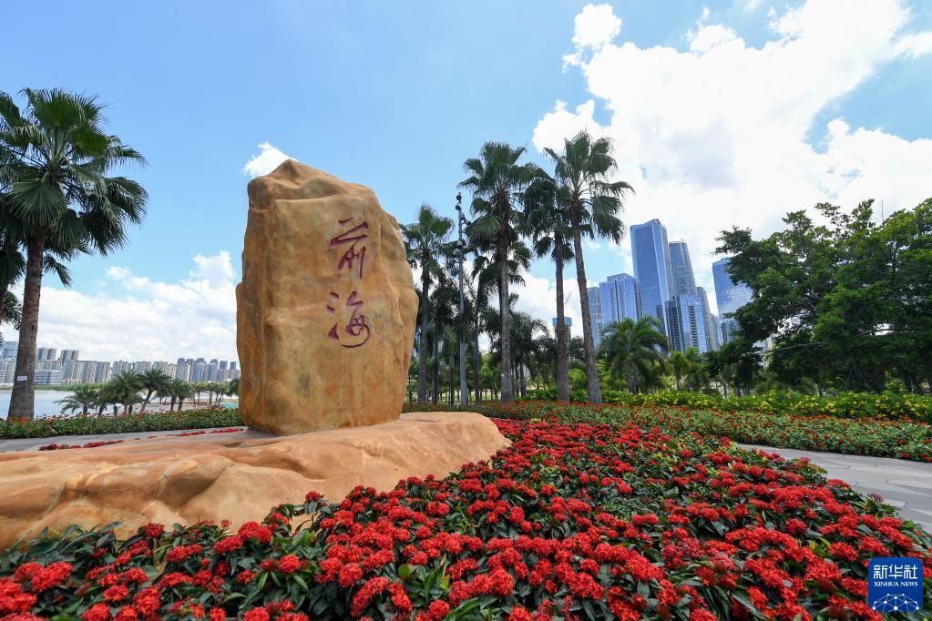 在广东省深圳市前海拍摄的前海石（2021年7月15日摄）。