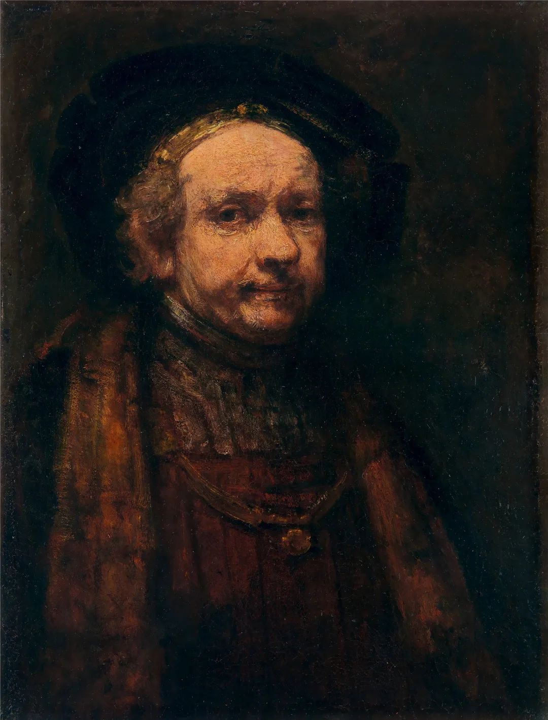 伦勃朗·凡·莱茵  （1606，莱顿—1669，阿姆斯特丹）  布面油画，74×55厘米