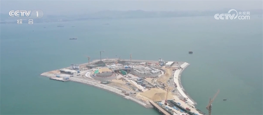 海底沉管隧道建设正在冲刺阶段深中通道预计明年建成通车