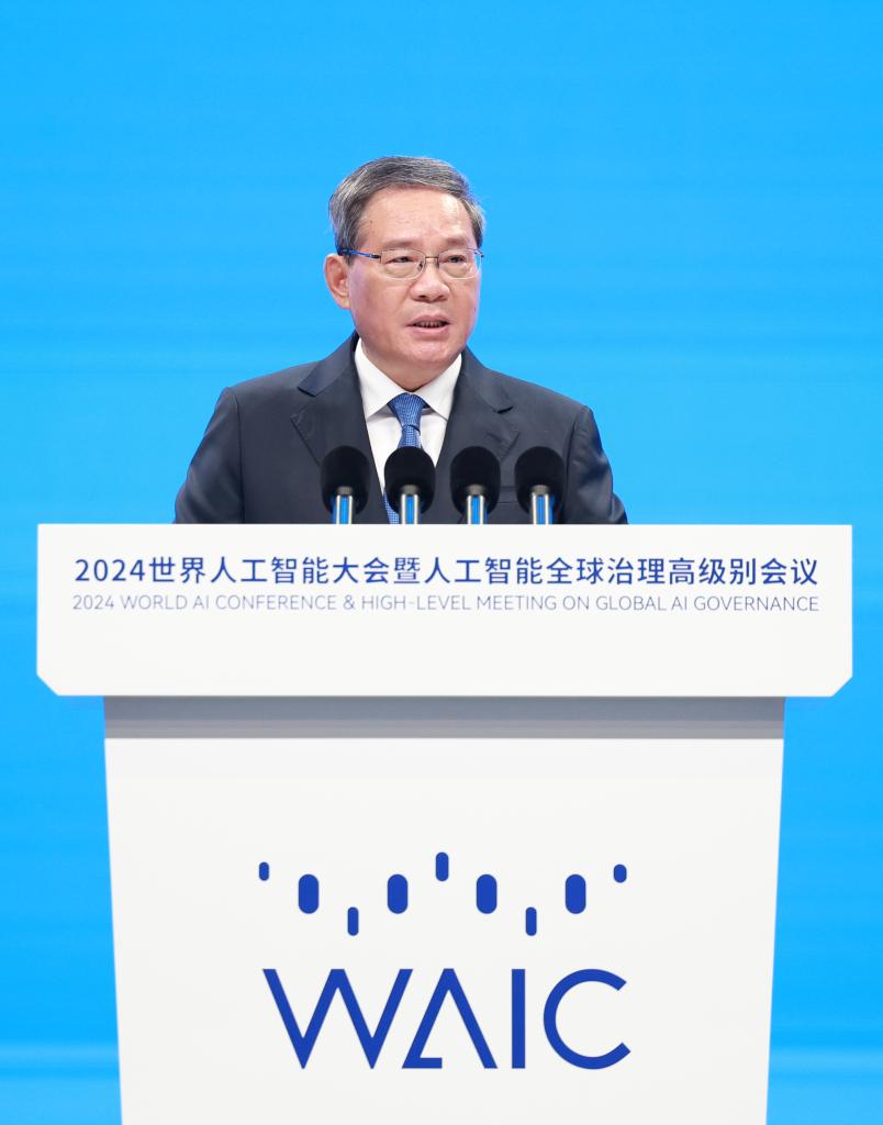 Chinese premier urges consensusbuilding among countries on AI