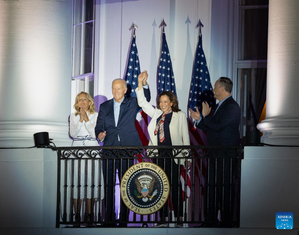 Biden announces intention to drop out of race, endorses Harris_英语频道_央视网