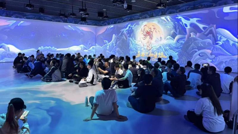 江宁美术馆的数字光影秀