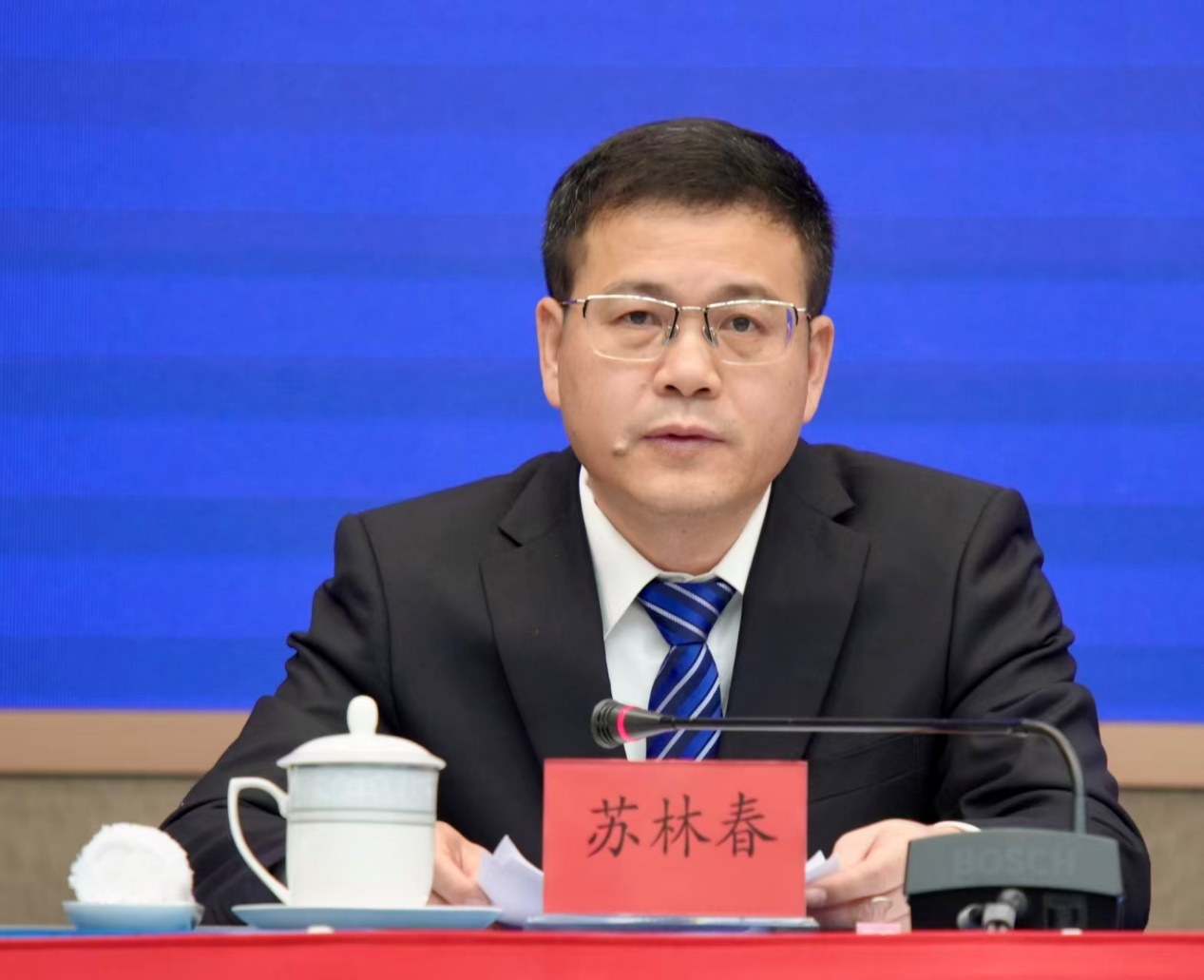 潮州市工业和信息化局局长苏林春。