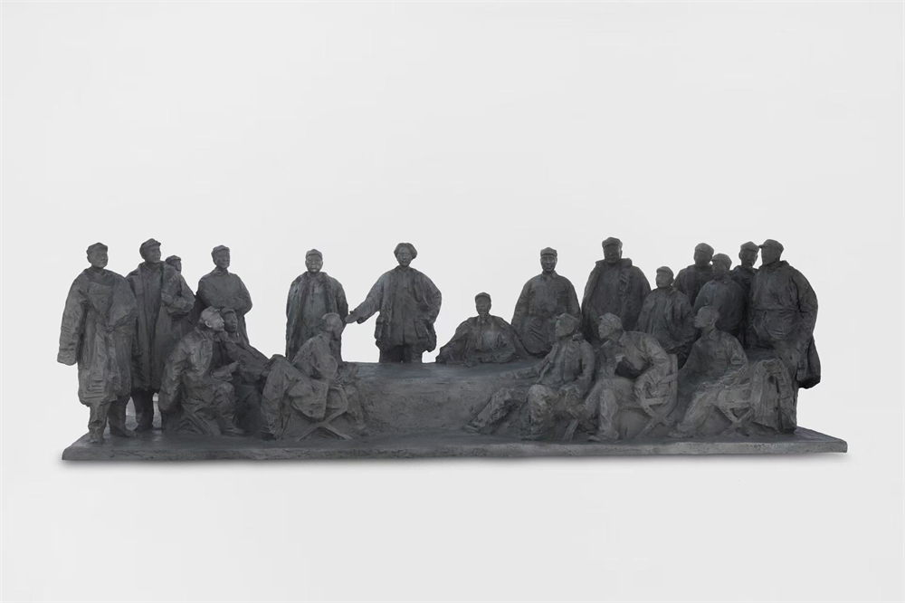 0吴为山《遵义会议》（长征组雕之一）58&times;208&times;67cm 2023年