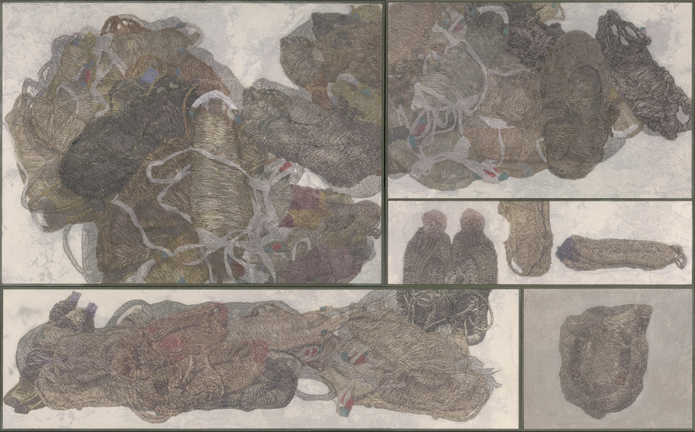 5张见、刘瑶、叶紫、王昊 《履迹》 绢本设色 89&times;144cm 2025年