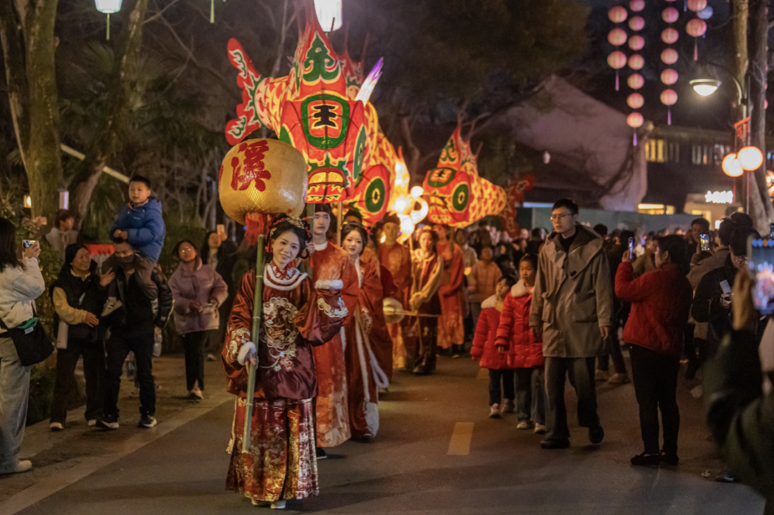 西溪湿地新春灯会（图片来源：西湖区委宣传部）